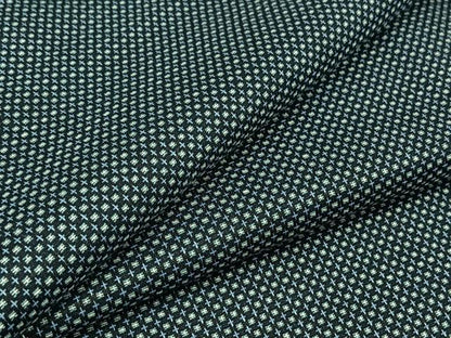 平和屋着物▽男性 紬 単衣 アンサンブル 幾何学文様 正絹 逸品 未使用 AAAZ0985jh