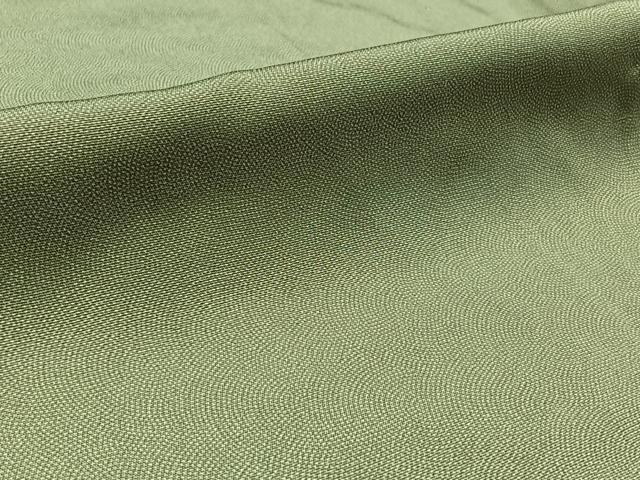 平和屋着物▽江戸小紋 単衣 鮫小紋柄 柳鼠色 正絹 逸品 AAAZ0986jh