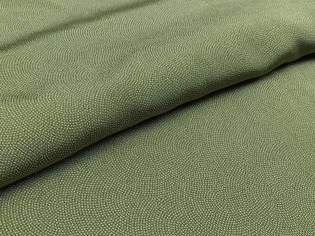 平和屋着物▽江戸小紋 単衣 鮫小紋柄 柳鼠色 正絹 逸品 AAAZ0986jh