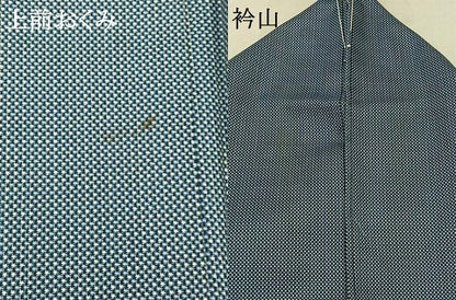平和屋着物▽上質な紬 単衣 蚊絣 正絹 逸品 AAAZ0987jh