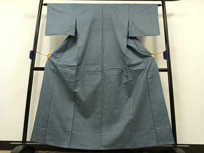 平和屋着物▽上質な紬 単衣 蚊絣 正絹 逸品 AAAZ0987jh