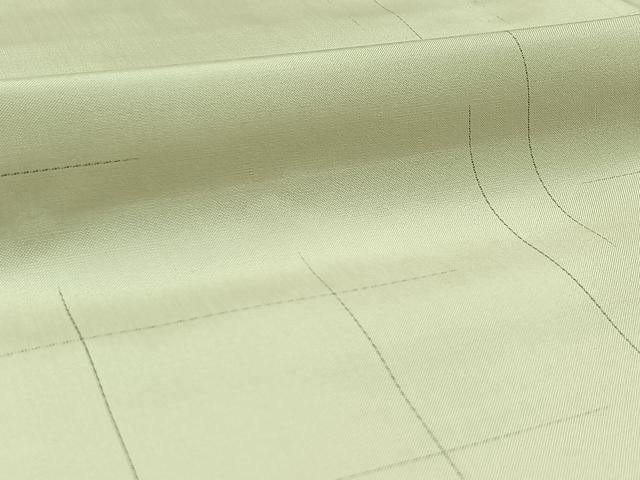 平和屋着物▽本場大島紬 白大島 単衣 幾何学文様 正絹 逸品 未使用 AAAZ0995jh