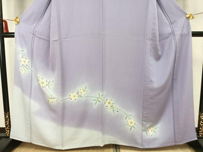 平和屋着物▽染色作家　小倉淳史　訪問着　単衣　枝花文　正絹　逸品　AAAZ1406fy