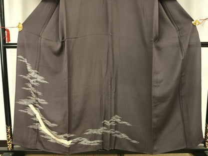平和屋着物▽訪問着 単衣 筏文 金彩 高島屋扱い 正絹 逸品 未使用 AAAZ1408fy