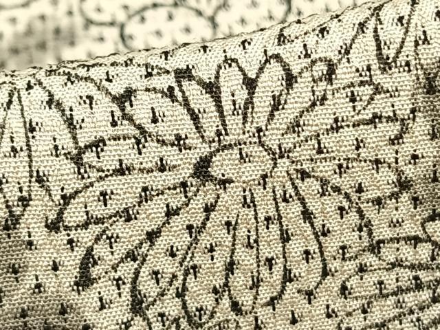 平和屋着物▽本塩沢 訪問着 単衣 手描き 草花文 正絹 逸品 未使用 AAAZ1409fy