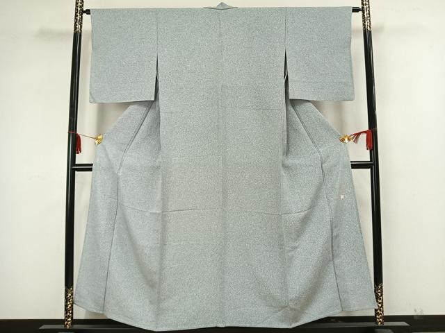 平和屋着物▽京友禅作家 光永正美 小紋 単衣 霞文 正絹 逸品