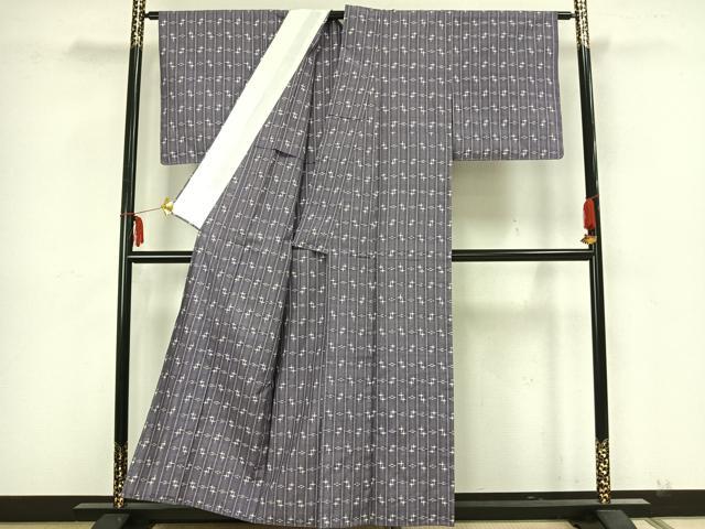 平和屋着物▽本場琉球絣 　単衣　 紬　正絹　逸品　未使用　AAAZ1419fy