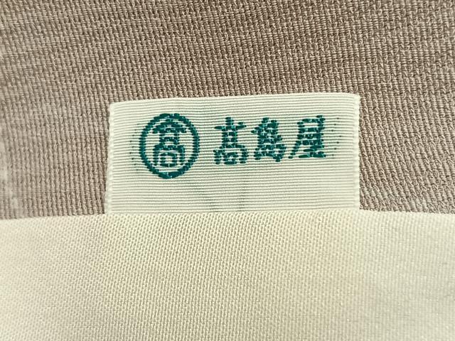平和屋着物▽上質な小紋 単衣 草葉文 銀彩 高島屋扱い 正絹 逸品 未使用 AAAZ1420fy