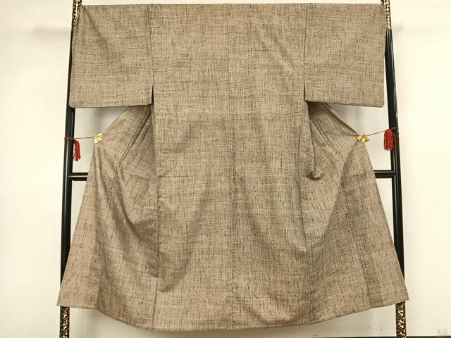 平和屋着物▽男性 紬 単衣 霞文 キングサイズ 正絹 逸品 AAAZ1423fy