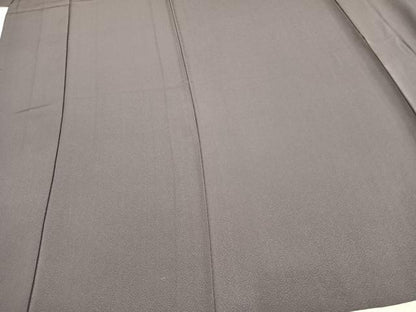 平和屋着物▽上質な色無地 単衣 渦巻地紋 鳩羽色 正絹 逸品 AAAZ1428fy