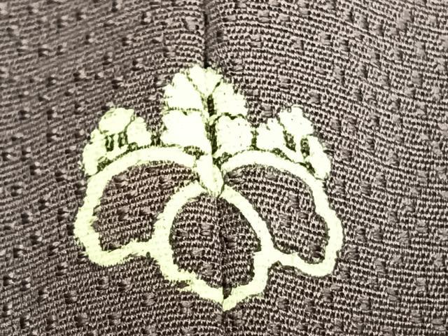 平和屋着物▽上質な色無地 単衣 渦巻地紋 鳩羽色 正絹 逸品 AAAZ1428fy