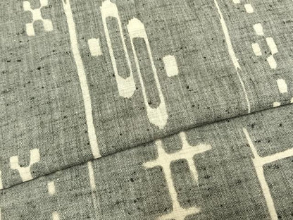 平和屋着物▽上質な紬 単衣 絣柄 正絹 逸品 AAAZ1434fy