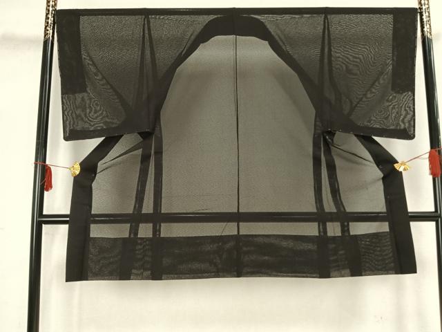 平和屋着物▽男性 長羽織 スリーシーズン 春夏秋 塵除け 海松茶色 正絹 逸品 未使用 AAAZ1438fy