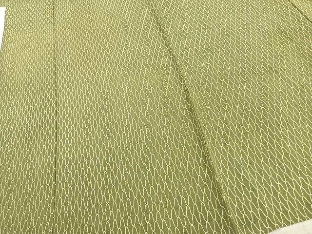 平和屋着物▽上質な小紋 単衣 幾何学文 正絹 逸品 AAAZ1442fy