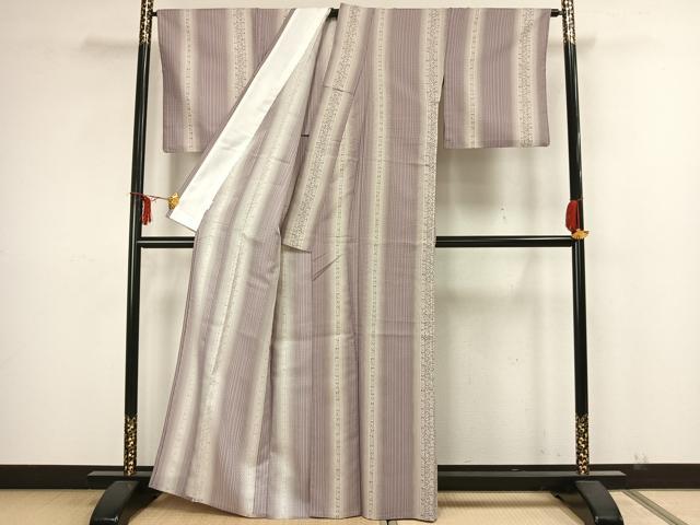 平和屋着物▽小紋 単衣 草花間道 洗える着物 AAAZ1455fy