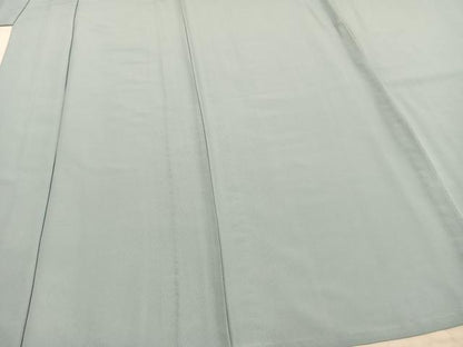 平和屋着物▽色無地 単衣 白藍色 洗える着物 AAAZ1459fy