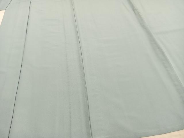 平和屋着物▽色無地 単衣 白藍色 洗える着物 AAAZ1459fy