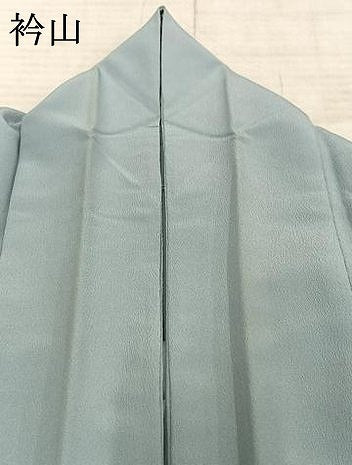 平和屋着物▽色無地 単衣 白藍色 洗える着物 AAAZ1459fy