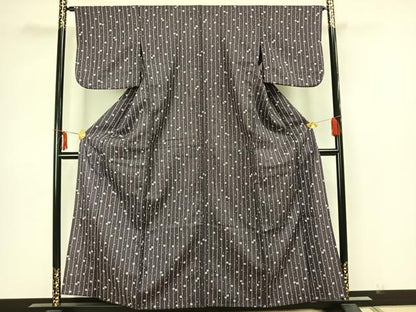 平和屋着物▽小紋 単衣 花間道 洗える着物 AAAZ1461fy
