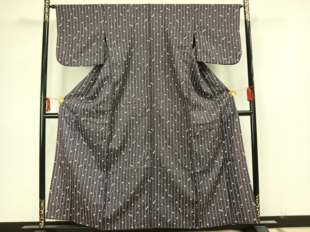平和屋着物▽小紋 単衣 花間道 洗える着物 AAAZ1461fy