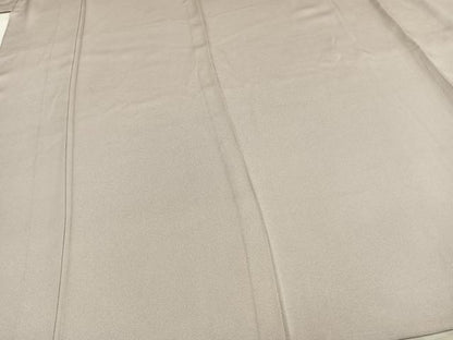 平和屋着物▽上質な色無地　単衣　桜鼠色　正絹　逸品　未使用　AAAZ1462fy