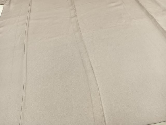 平和屋着物▽上質な色無地　単衣　桜鼠色　正絹　逸品　未使用　AAAZ1462fy