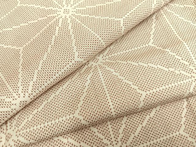 平和屋着物▽本場大島紬　単衣　7マルキ　麻の葉文様　正絹　逸品　AAAZ1467fy