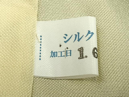 平和屋着物▽訪問着　単衣　人物花文　金彩　正絹　逸品　AAAZ1470fy