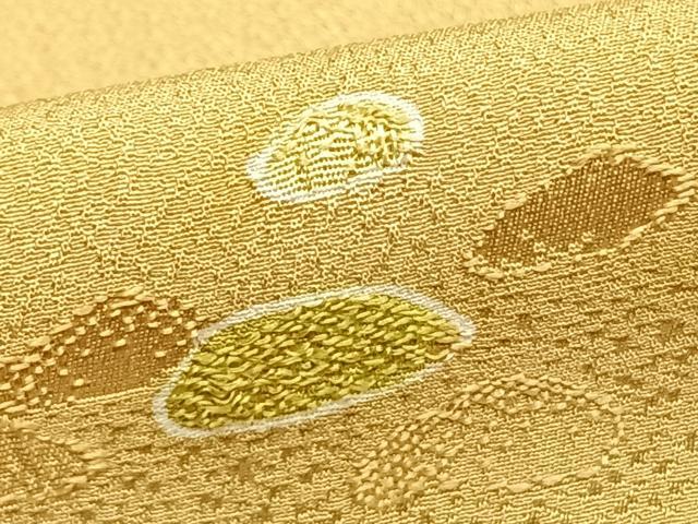 平和屋着物▽上質な小紋 単衣 地紋起こし 丸文 正絹 逸品 AAAZ1474fy