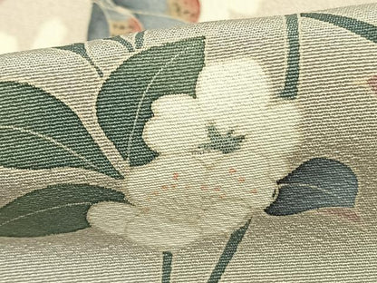 平和屋着物▽訪問着　単衣　作家物　枝花文　正絹　逸品　AAAZ1479fy