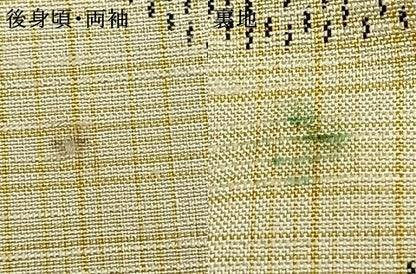 平和屋着物▽上質な紬 単衣 唐草文 正絹 逸品 AAAZ1484fy