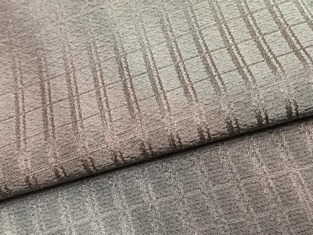 平和屋着物▽上質な小紋 単衣 霞文 正絹 逸品 AAAZ1486fy