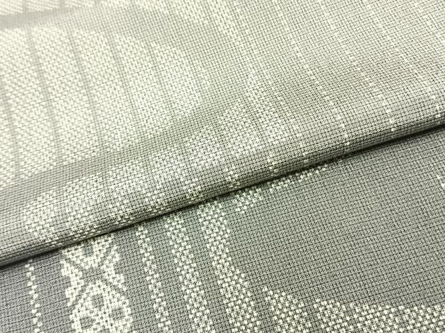 平和屋着物▽本塩沢 訪問着 単衣 流水文 正絹 逸品 AAAZ1487fy