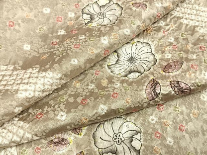 平和屋着物▽上質な小紋 単衣 絞り 辻が花 正絹 逸品 未使用 AAAZ1489fy