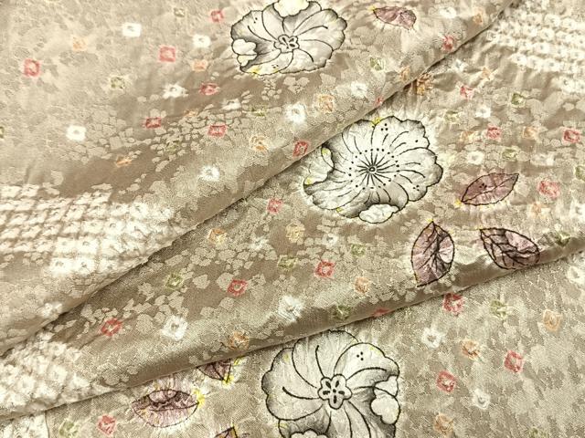 平和屋着物▽上質な小紋 単衣 絞り 辻が花 正絹 逸品 未使用 AAAZ1489fy