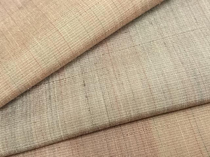平和屋着物▽上質な紬 単衣 縞 正絹 逸品 AAAZ1490fy
