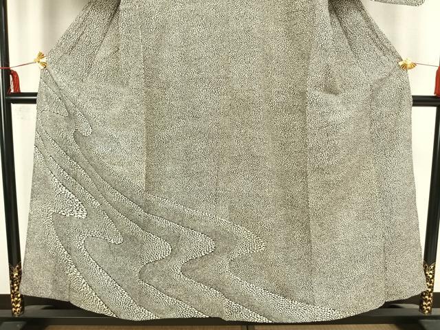 平和屋着物▽訪問着　単衣　流水文　正絹　逸品　AAAZ1495fy
