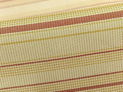 平和屋着物▽本場縞大島紬 単衣 横段文 正絹 逸品 AAAZ1502fy
