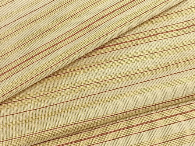 平和屋着物▽本場縞大島紬 単衣 横段文 正絹 逸品 AAAZ1502fy