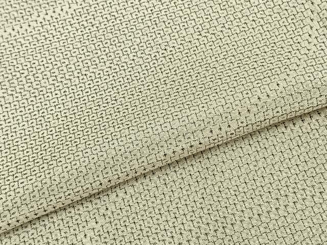平和屋着物▽本塩沢 単衣 110亀甲 抽象文様 正絹 逸品 AAAZ1507fy