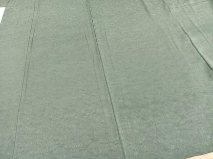 平和屋着物▽上質な色無地 単衣 流水地紋 水浅葱色 正絹 逸品 AAAZ1510fy