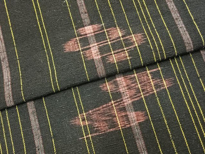 平和屋着物▽本場琉球紬　単衣　手織　正絹　逸品　AAAZ1512fy