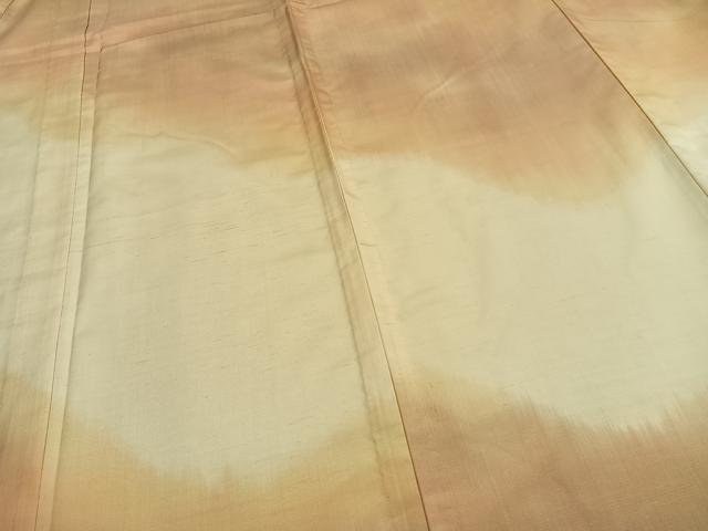 平和屋着物▽訪問着 単衣 紬地 霞文 正絹 逸品 未使用 AAAZ1521fy
