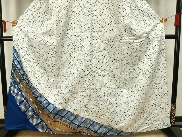 平和屋着物▽訪問着 単衣 舞花文 金彩 洗える着物 AAAZ1531fy