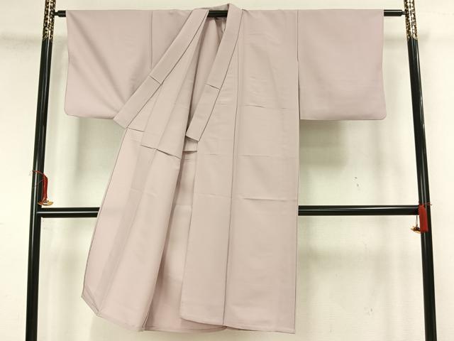 平和屋着物▽男性 色無地 単衣 灰桜色 洗える着物 AAAZ1537fy