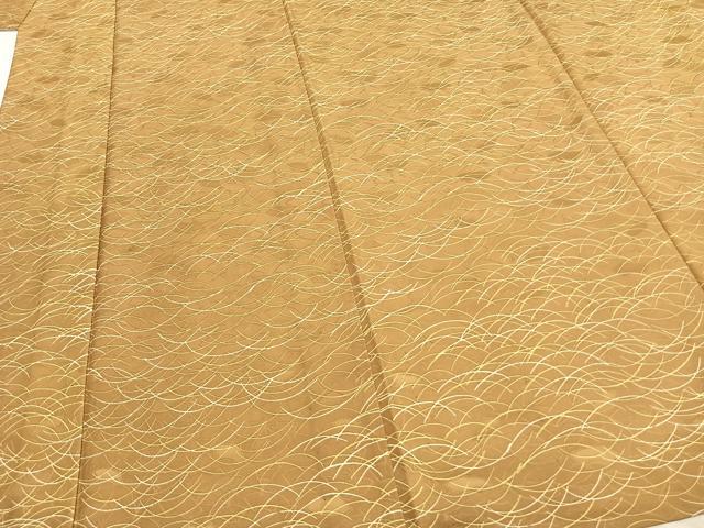 平和屋着物▽小紋　単衣　芝文　洗える着物　AAAZ1538fy