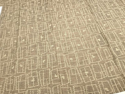 平和屋着物▽上質な紬 単衣 幾何学文様 三越扱い 正絹 逸品 AAAZ1545fy