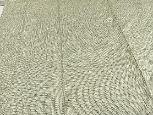 平和屋着物▽お召 単衣 幾何学文 正絹 逸品 AAAZ1561fy
