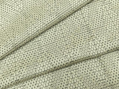 平和屋着物▽お召 単衣 幾何学文 正絹 逸品 AAAZ1561fy