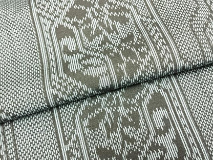 平和屋着物▽上質な紬　単衣　亀甲文様　正絹　逸品　未使用　AAAZ1562fy